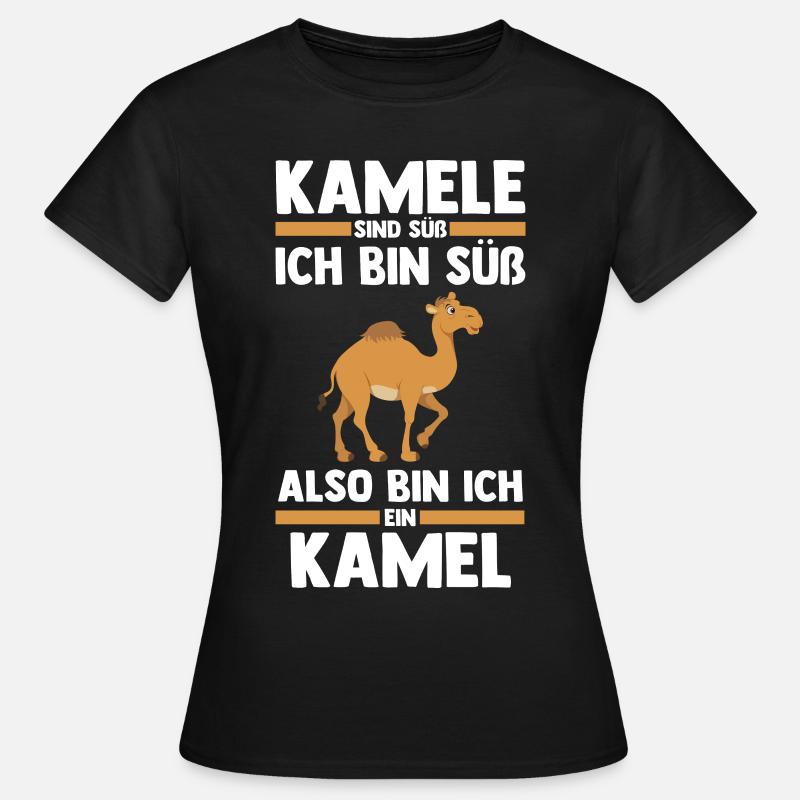 Kamel - Frauen T-Shirt - Schwarz