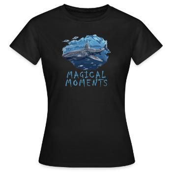 Diver Taucher Waleshark Walhai - Frauen T-Shirt - Schwarz - Vorne - AI Model Female 172 dark (172cm)