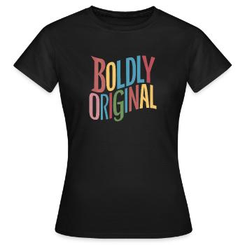 Mutig originell - Frauen T-Shirt - Schwarz - Vorne - AI Model Female 172 dark (172cm)