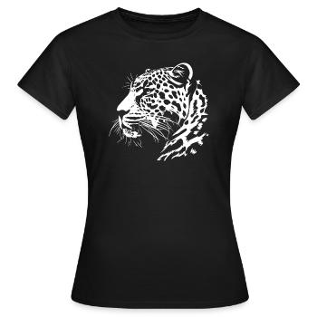 Leopard - Women's T-Shirt - black - Front - AI Model Female 172 dark (172cm)