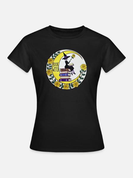 Buch Hexe - Frauen T-Shirt - Schwarz