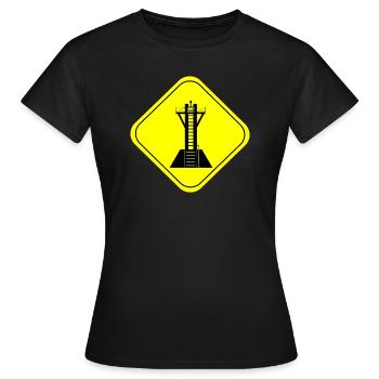 noirmoutier - T-shirt Femme - noir - Devant - AI Model Female 172 dark (172cm)