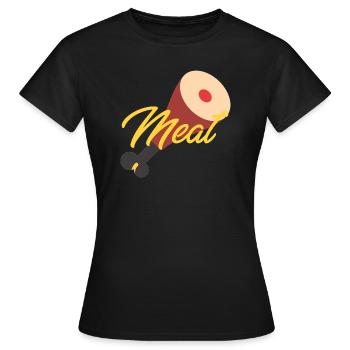 Meat - T-shirt Femme - noir - Devant - AI Model Female 172 dark (172cm)