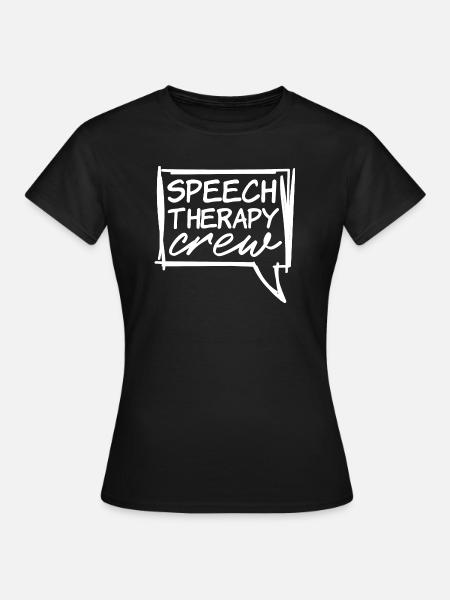 Logopäde Sprachtherapie Sprachtherapeut - Frauen T-Shirt - Schwarz