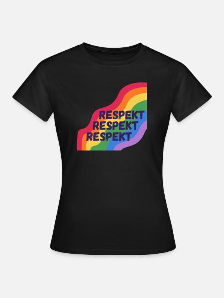 Respekt Pride - Frauen T-Shirt - Schwarz
