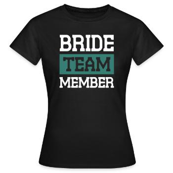 Équipe de la mariée - T-shirt Femme - noir - Devant - AI Model Female 172 dark (172cm)