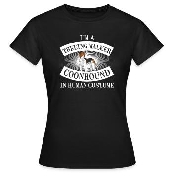 Arboriculture Walker Coonhound - T-shirt Femme - noir - Devant - AI Model Female 172 dark (172cm)