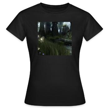 Forêt magique - T-shirt Femme - noir - Devant - AI Model Female 172 dark (172cm)