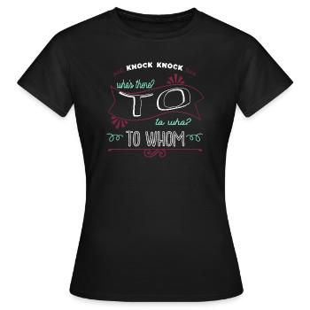 Books Editor Blog Bday Cool Birthday Blagues Châssis - T-shirt Femme - noir - Devant - AI Model Female 172 dark (172cm)