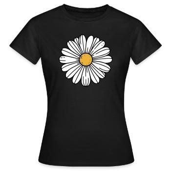 Marguerite - T-shirt Femme - noir - Devant - AI Model Female 172 dark (172cm)