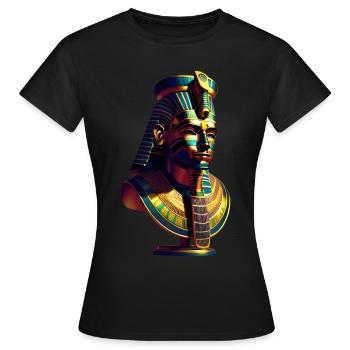 Pharaonisches Design 7 - Frauen T-Shirt - Schwarz - Vorne - AI Model Female 172 dark (172cm)