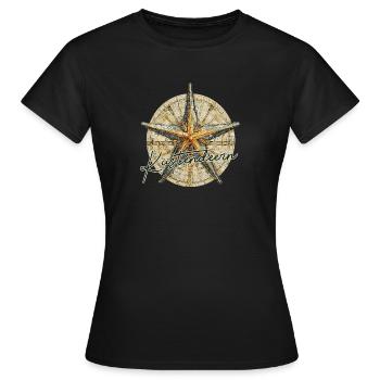 Vintage Seestern - Frauen T-Shirt - Schwarz - Vorne - AI Model Female 172 dark (172cm)