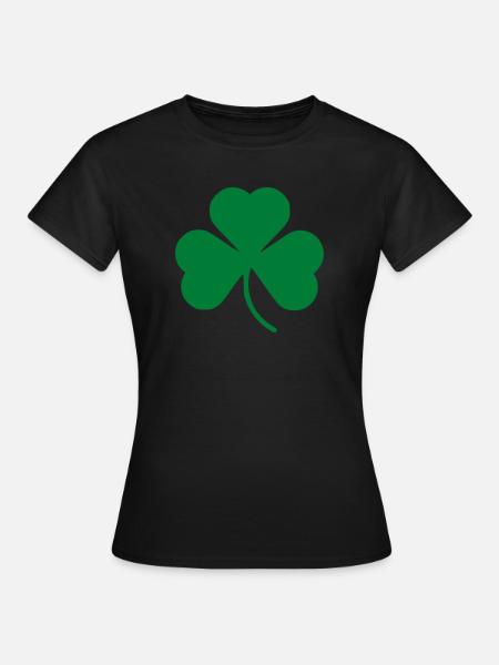 Shamrock - Frauen T-Shirt - Schwarz