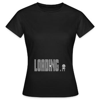 Aufladen von Babys - Frauen T-Shirt - Schwarz - Vorne - AI Model Female 172 dark (172cm)