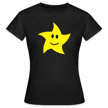 stern - Frauen T-Shirt - Schwarz - Vorne - AI Model Female 172 dark (172cm)