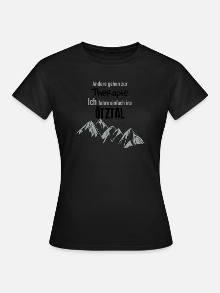Therapie Ötztal - Frauen T-Shirt - Schwarz