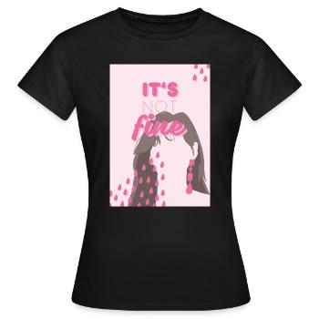 Taeyeon - it 's not fine - Women's T-Shirt - black - Front - AI Model Female 172 dark (172cm)