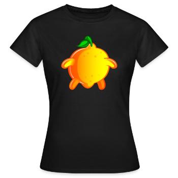 citron de dos - T-shirt Femme - noir - Devant - AI Model Female 172 dark (172cm)