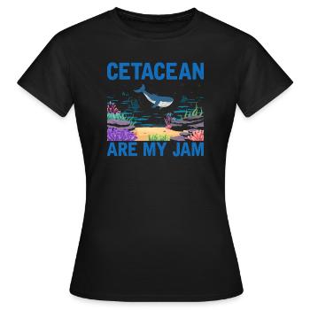 Zooologist Marine Biologist Marine Biology - Women's T-Shirt - black - Front - AI Model Female 172 dark (172cm)
