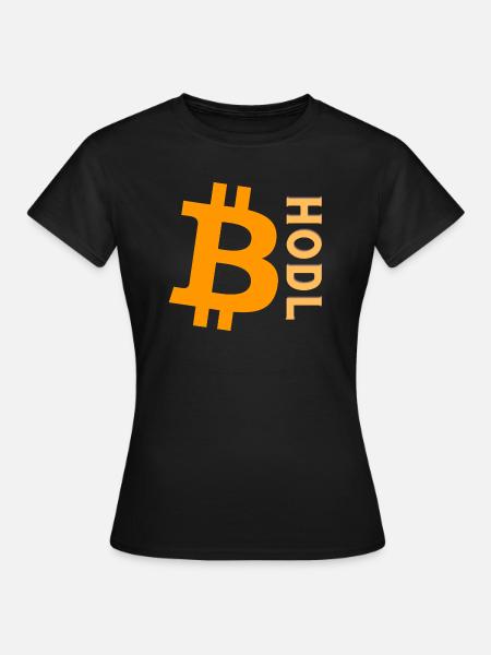 BTC HODL - Frauen T-Shirt - Schwarz
