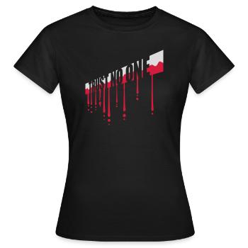 trust no one quote - Women's T-Shirt - black - Front - AI Model Female 172 dark (172cm)