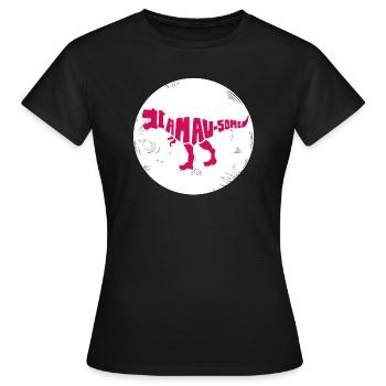 Dinosaure. Je suis un style génial. Animaux. Préhistoire - T-shirt Femme - noir - Devant - AI Model Female 172 dark (172cm)