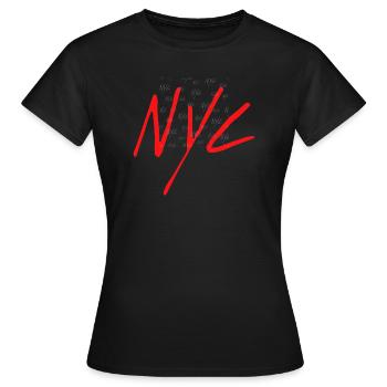 nyc - T-shirt Femme - noir - Devant - AI Model Female 172 dark (172cm)