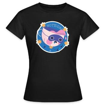 NOT TODAY - T-shirt Femme - noir - Devant - AI Model Female 172 dark (172cm)