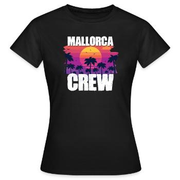 Tourisme Majorque - T-shirt Femme - noir - Devant - AI Model Female 172 dark (172cm)