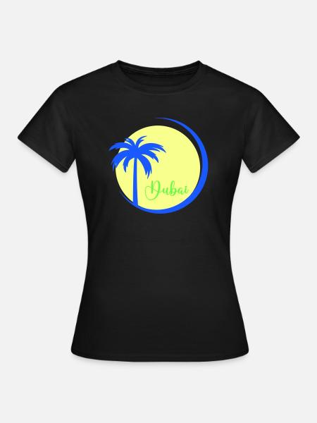 palme dubai - Frauen T-Shirt - Schwarz