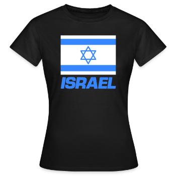 israel fahne - Frauen T-Shirt - Schwarz - Vorne - AI Model Female 172 dark (172cm)