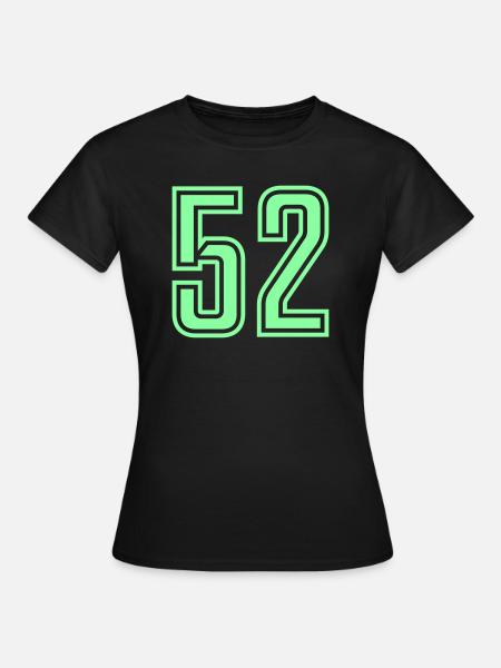 52 - Frauen T-Shirt - Schwarz