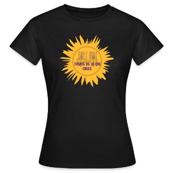 Du bist stärker als du denkst - Frauen T-Shirt - Schwarz - Vorne - AI Model Female 172 dark (172cm)