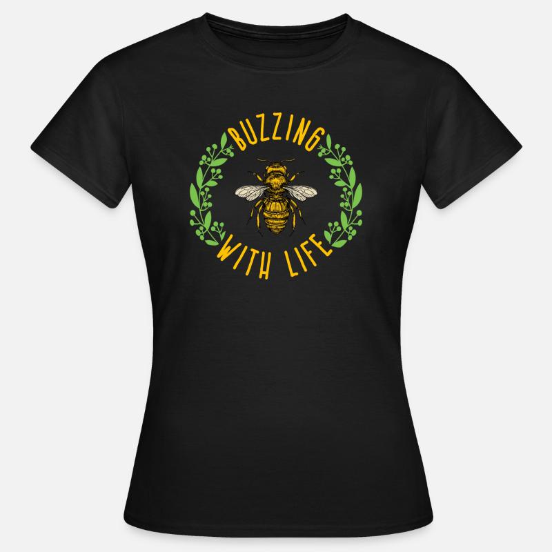 Buzzing with bees - Women's T-Shirt - black