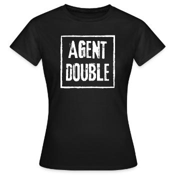 AGENT DOUBLE Grunge Rock - T-shirt Femme - noir - Devant - AI Model Female 172 dark (172cm)