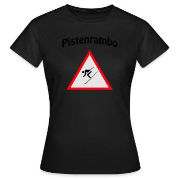 Piste Rambo - T-shirt Femme - noir - Devant - AI Model Female 172 dark (172cm)