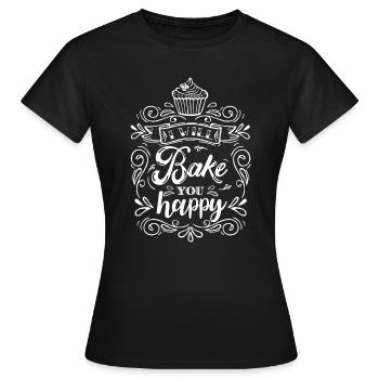 Vous faire plaisir - T-shirt Femme - noir - Devant - AI Model Female 172 dark (172cm)