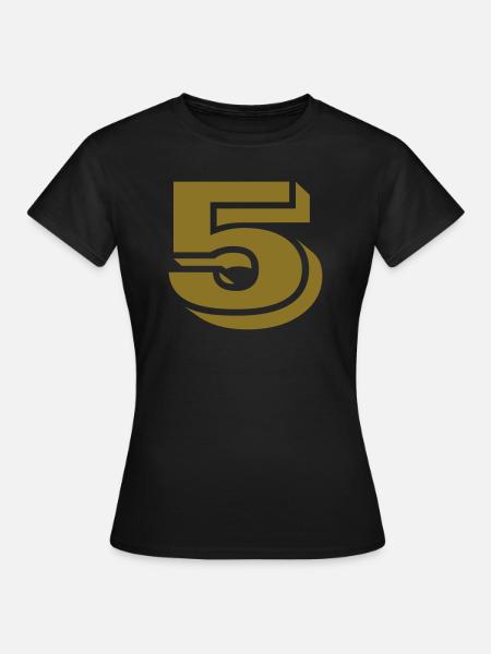 5 - Frauen T-Shirt - Schwarz