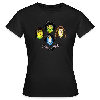 Birdy Rhapsody / The Queens of Animals - Frauen T-Shirt - Schwarz - Vorne - AI Model Female 172 dark (172cm)