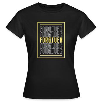pardonné - T-shirt Femme - noir - Devant - AI Model Female 172 dark (172cm)