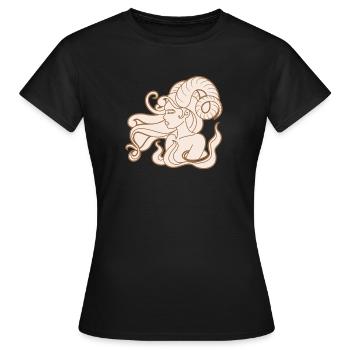 Aries - Women's T-Shirt - black - Front - AI Model Female 172 dark (172cm)