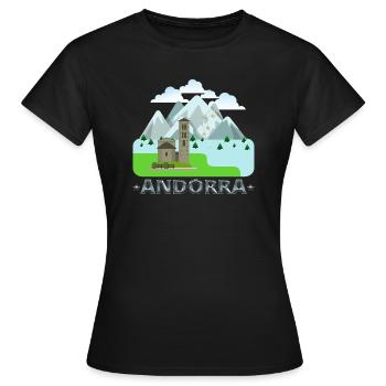 Andora - T-shirt Femme - noir - Devant - AI Model Female 172 dark (172cm)