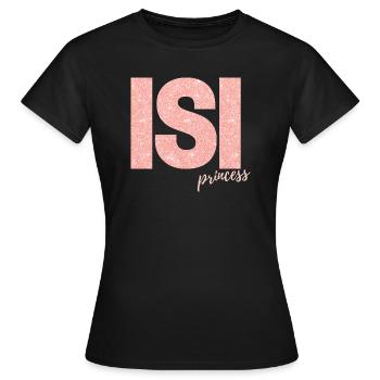 Princesse Isi - T-shirt Femme - noir - Devant - AI Model Female 172 dark (172cm)