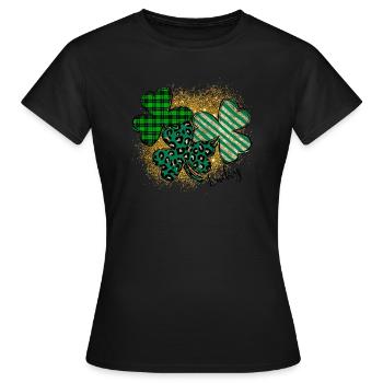 Bonne Saint-Patrick Saint Patrick Irlande Irlandais - T-shirt Femme - noir - Devant - AI Model Female 172 dark (172cm)