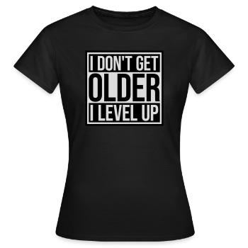 Vieillir - T-shirt Femme - noir - Devant - AI Model Female 172 dark (172cm)