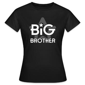 FRÈRE AÎNÉ - T-shirt Femme - noir - Devant - AI Model Female 172 dark (172cm)