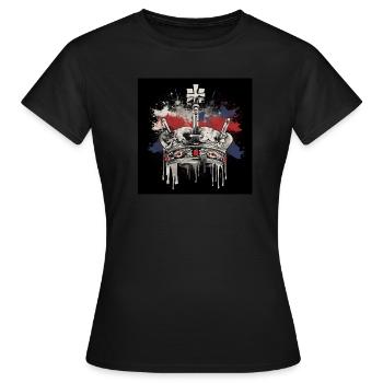 Coronation Gothic Crown - Women's T-Shirt - black - Front - AI Model Female 172 dark (172cm)