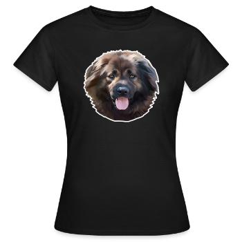 caucasian Ovtcharka Berger du Caucase - T-shirt Femme - noir - Devant - AI Model Female 172 dark (172cm)