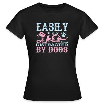 PawPrint Couture - Frauen T-Shirt - Schwarz - Vorne - AI Model Female 172 dark (172cm)