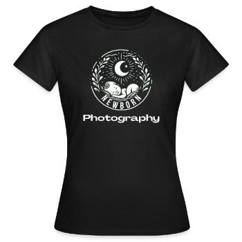 Newborn Sketch - Women's T-Shirt - black - Front - AI Model Female 172 dark (172cm)